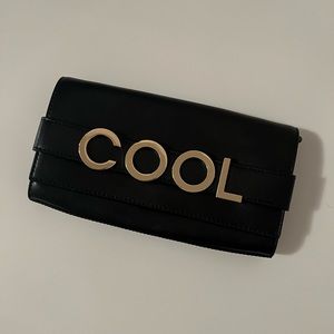 Michael Kors Black and Gold Clutch